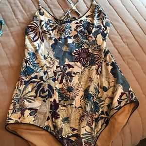 J Crew multi colored one piece